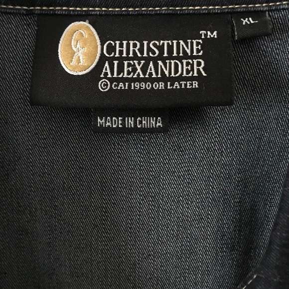 ❌SOLD❌Christine Alexander Denim Swarovski Crystals - Picture 4 of 7